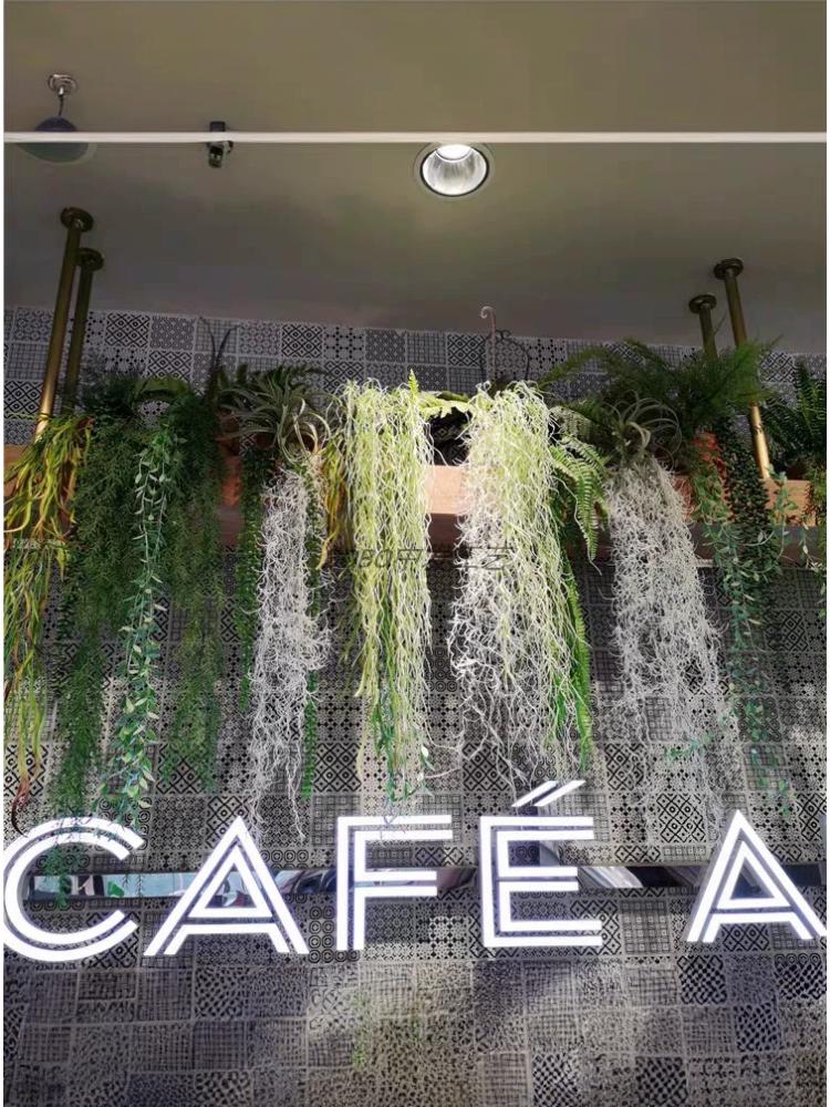 Artificial Spider Plant & Fern Hanging Decor - Trailing Green Vines for Wall & Ceiling