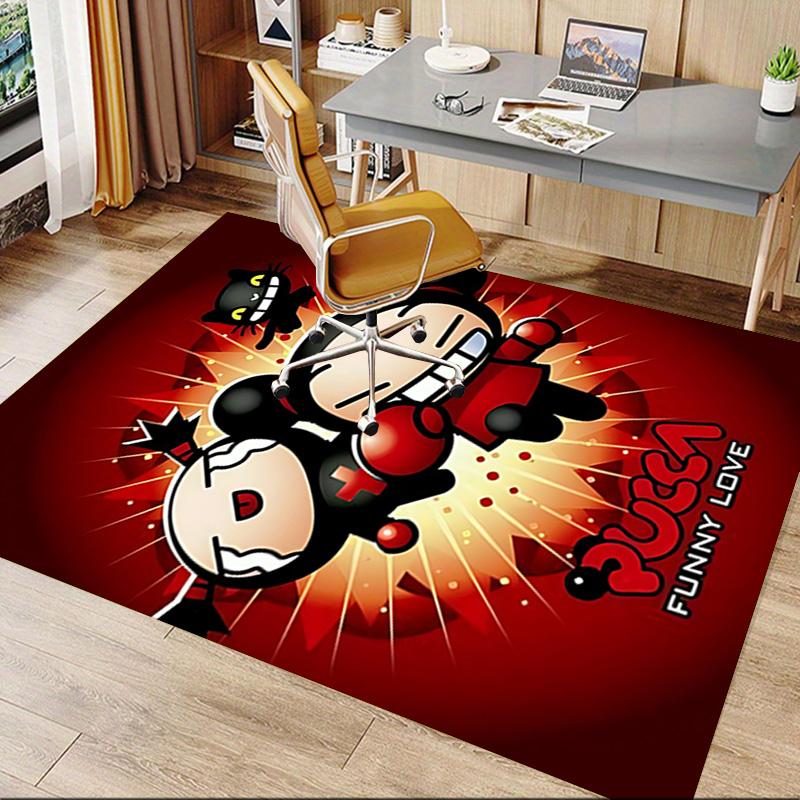 Pucca'S Adventures Love Carpet For Playroom Bedroom Living Room Sofa Home Decorkids Game Area Rug Nonslip Floor Mat