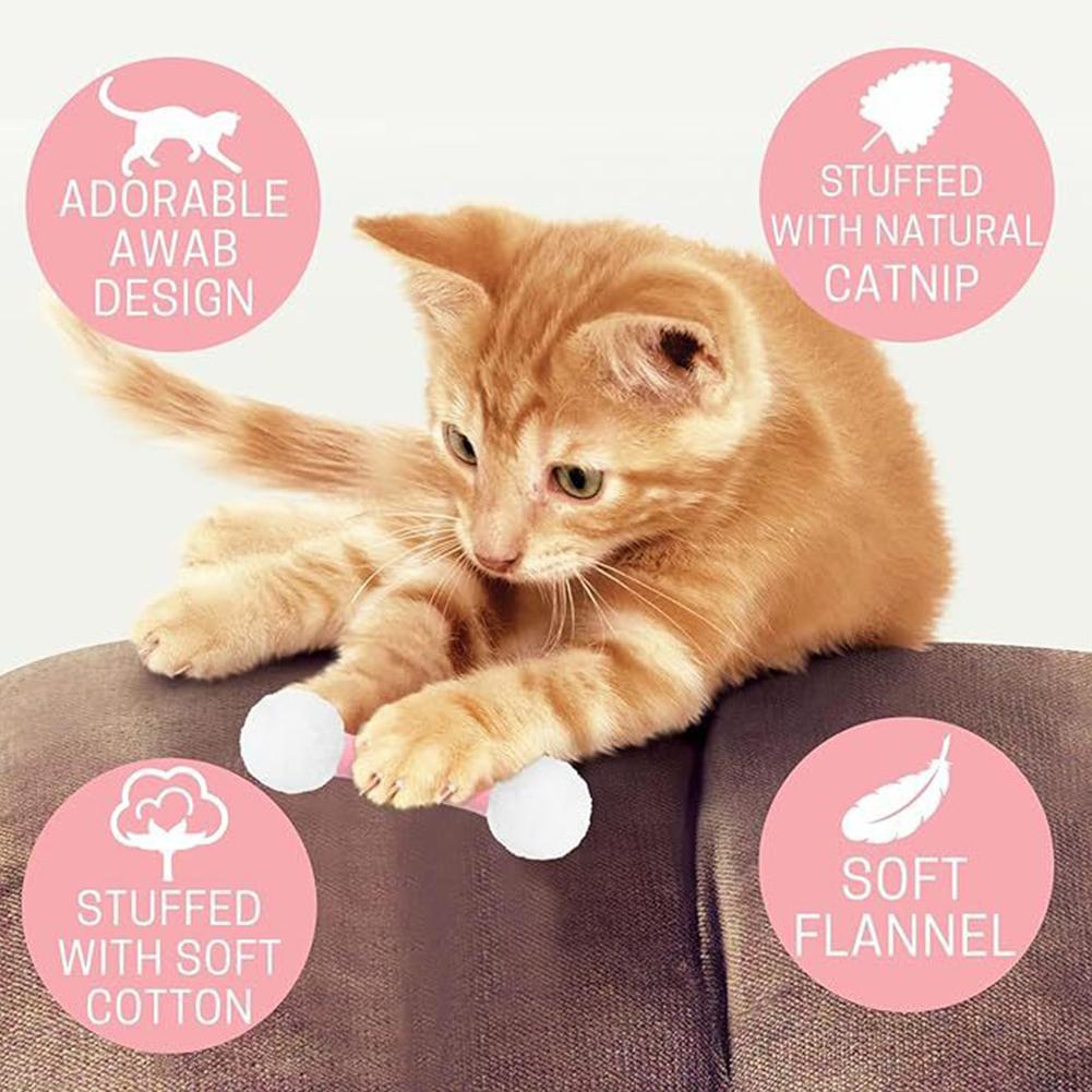 Cat Chew Rope Teething Stick Toy Cotton Braided Bite Resistant Interactive Boredom Relief Dental Care Kitten Puppy Teaser