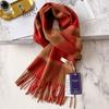 Ankola red plaid pure cashmere scarf women's winter high-end new scarf