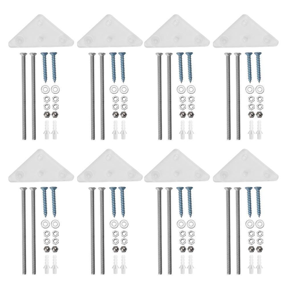 8Pcs 6.2x3.1x8cm Skateboard Wall Mount Acrylic Skateboard Wall Holder Home Use