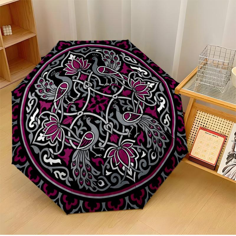 

Celtic Phoenix Emblem Printed umbrella windproof folding umbrella portable sun and rain umbrella suitable for gifting