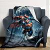 1pc Superman Moon Flannel Blanket Soft Warm Throw for Home, Office, Travel, All-Season Cozy Bedding GiftL1185