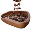 Wood Coffee Bean Measuring Cup Brown Coffee Bean Spoon Durable Coffee Beans Dose Trays  Cafe