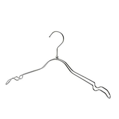 Tamatoshi Gerader Doppelstahl 38cm Set Chrom Entwickelt für Laden- und Haushaltsausstattung Hinterlässt keine unbiegsamen Kleiderbügel, Breit, 10, Verchromt,