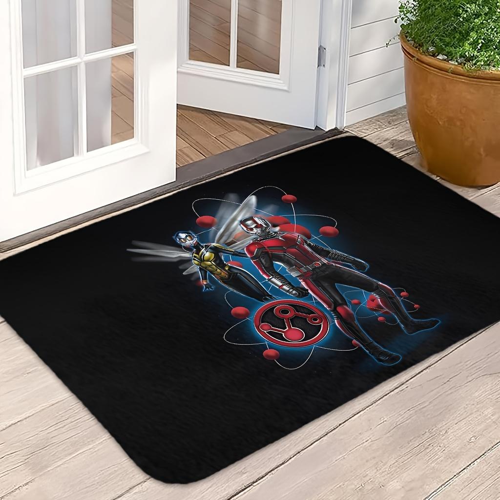 1pc Marvel Ant Entry Doorway Floor Rug | Absorbent & Quick-drying, Non-slip & Super Soft, Polyester, Rectangle, Machine Washab