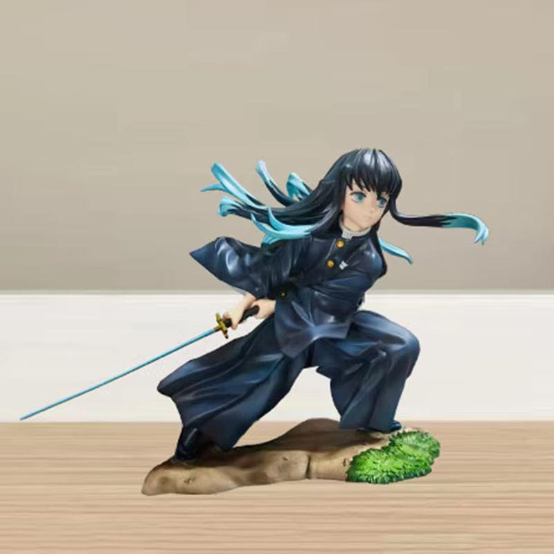 Anime Demon Slayer Figure Tokitou Muichirou Figures Action Figurine Pvc Doll Decoration Statue Figure Playthings Christmas Gifts