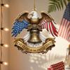 Yousheng 2D Acrylic America 250th Anniversary Ornament 250 Years Patriotic Hanging Decoration 1776-2026 Commemorative Gifts for 4th of July