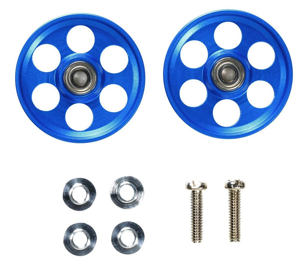 Tamiya Mini 4WD Special Product HG Lightweight 19mm All Aluminum Bearing Roller Blue 95315