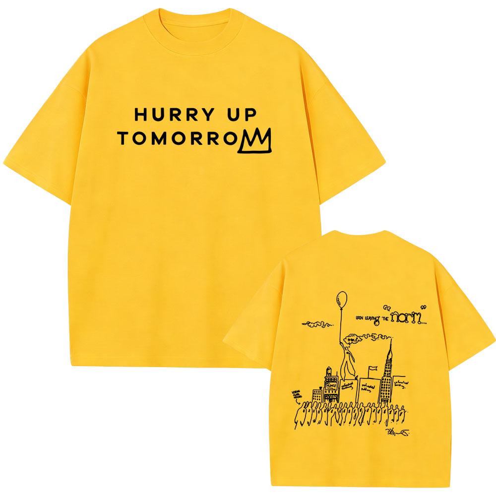 Limited Rapper The Weeknd Tshirt Hurry Up Tomorrow Graphic T Shirt Unisex Women Hip Hop Fashion Oversized Tshirts Unisex Streetwear