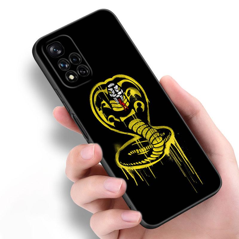 Cobra Kai Schlange Schwarz Silikon Handyhülle Für Xiaomi POCO X3 X4 NFC F5 M3 M4 M6 X5 X6 Pro F3 F4 GT 5G C55 C65 M5
