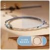 Bamboo Joy evening bracelet for women, woven cord bracelet with pure silver bamboo motifs, new Chinese style, niche birthday gift