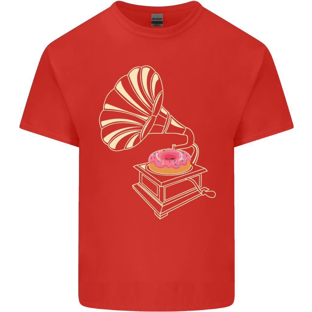 Gramophone Donut Music DJ Vinyl Funny Unisexs Light Cotton TShirt