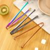 huaqianguhh Stainless Steel Ice Clamp, with Anti-Slip Serrated, Multi Purpose Serving Utensil, for Cubes Sugar Coffee Bar Use