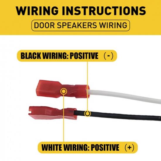 4x Wire Speaker Adapter Harness Connector Fit Ford F-250/350/450/550 1997-1998