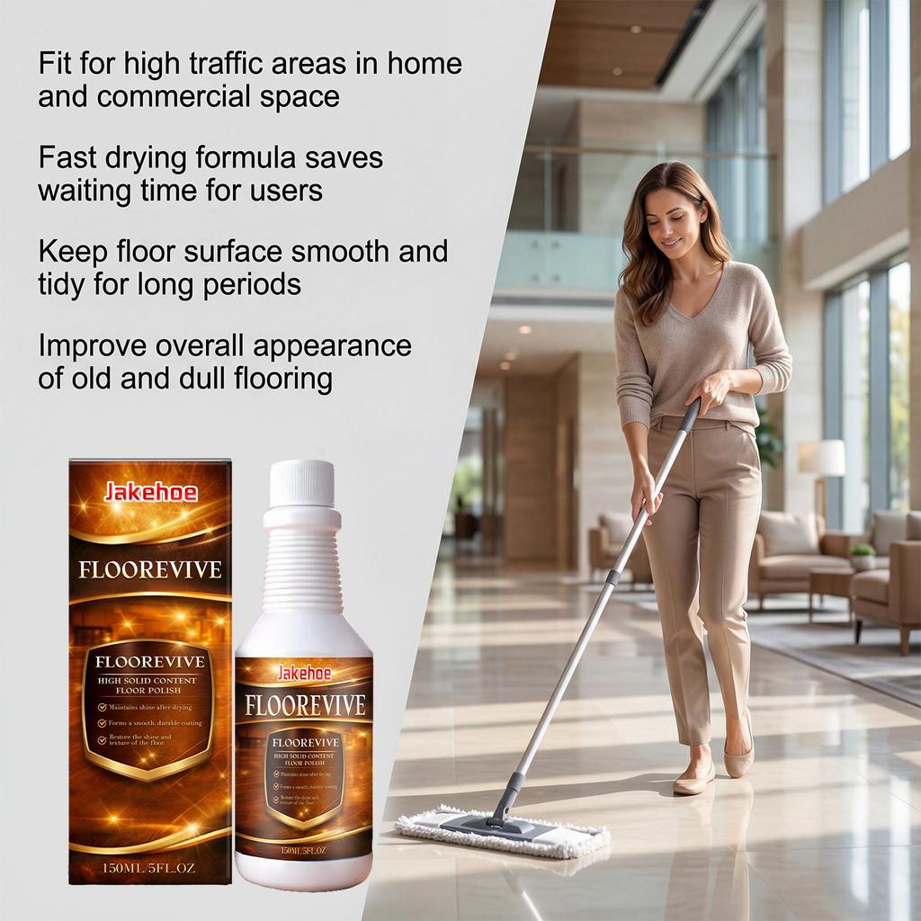 Jakehoe floor surface care products are suitable for a variety of materials, and can be used at home to brighten the floor surface 150ml