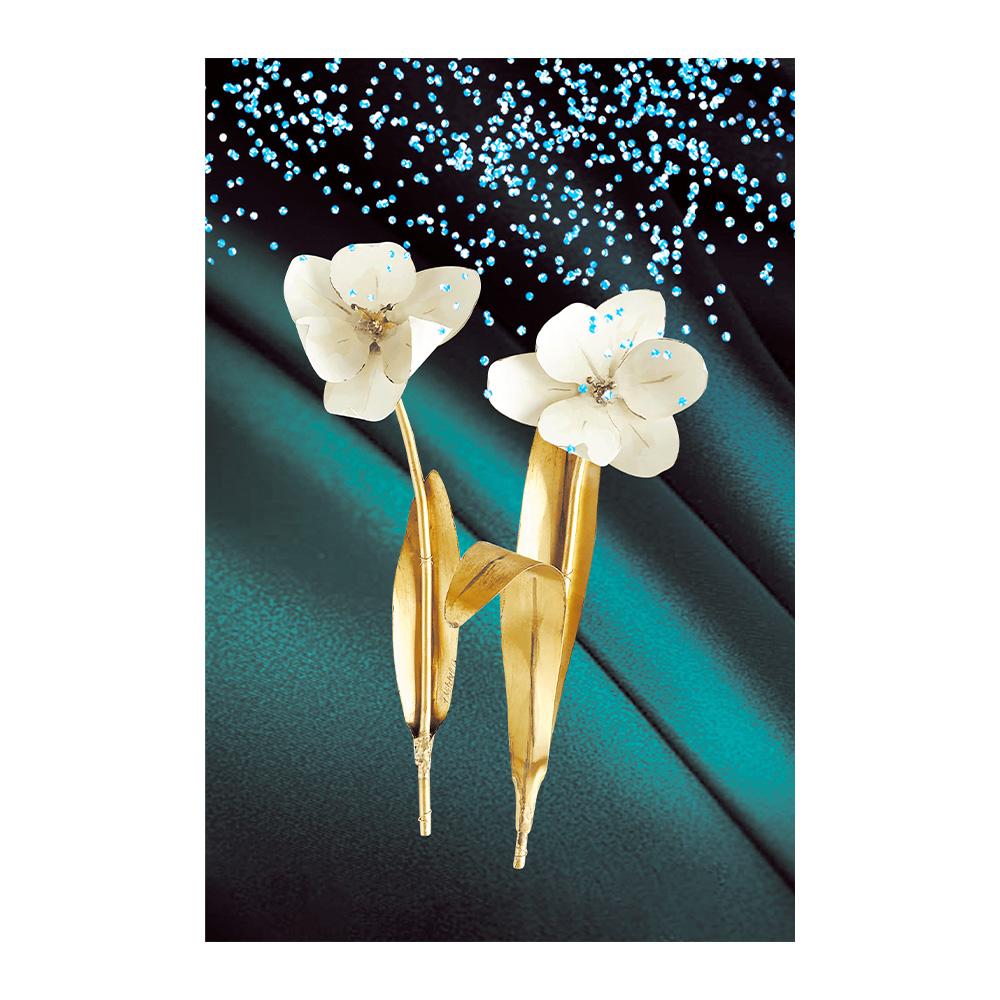 

Nordic Golden Plant Leaves and Flowers Wall Art Pictures Canvas Painting Posters and Prints Cuadros for Living Room Decor 20x30cm