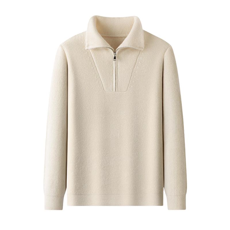 Pierre Cardin Men's Half-Zip Wool Blend Pullover