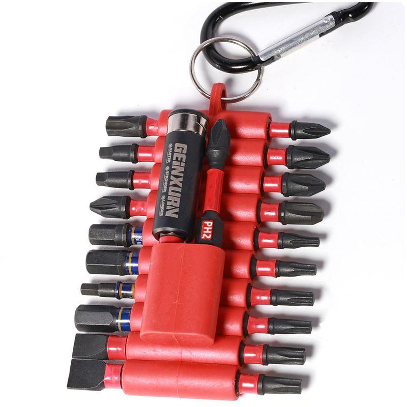 A84X-Portable Organizer Sleeve For 22Pcs Electric Hexagon Bit Set 1Pc Anti-Slip Bit Holder Tool Accessories