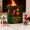Chicken F-Caw-F Advent Calendar 24-Day Christmas Countdown Box Funny Chicken Ornaments Farm Animal Gifts for Chicken Lovers Family