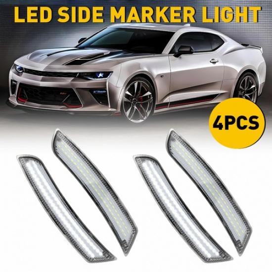 LED Side Marker Lights Front&Rear Lamp for Chevy Camaro LS LT SS ZL1 2016- V