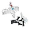 Cartoon Anime Peripherie Asuna Kirito Personalisierter Kreuzring Mode Schlicht Retro Paar Kreativ Beliebt Ring Geschenk Accessoires