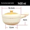 Traditional Rough Pottery Claypot Rice Casserole