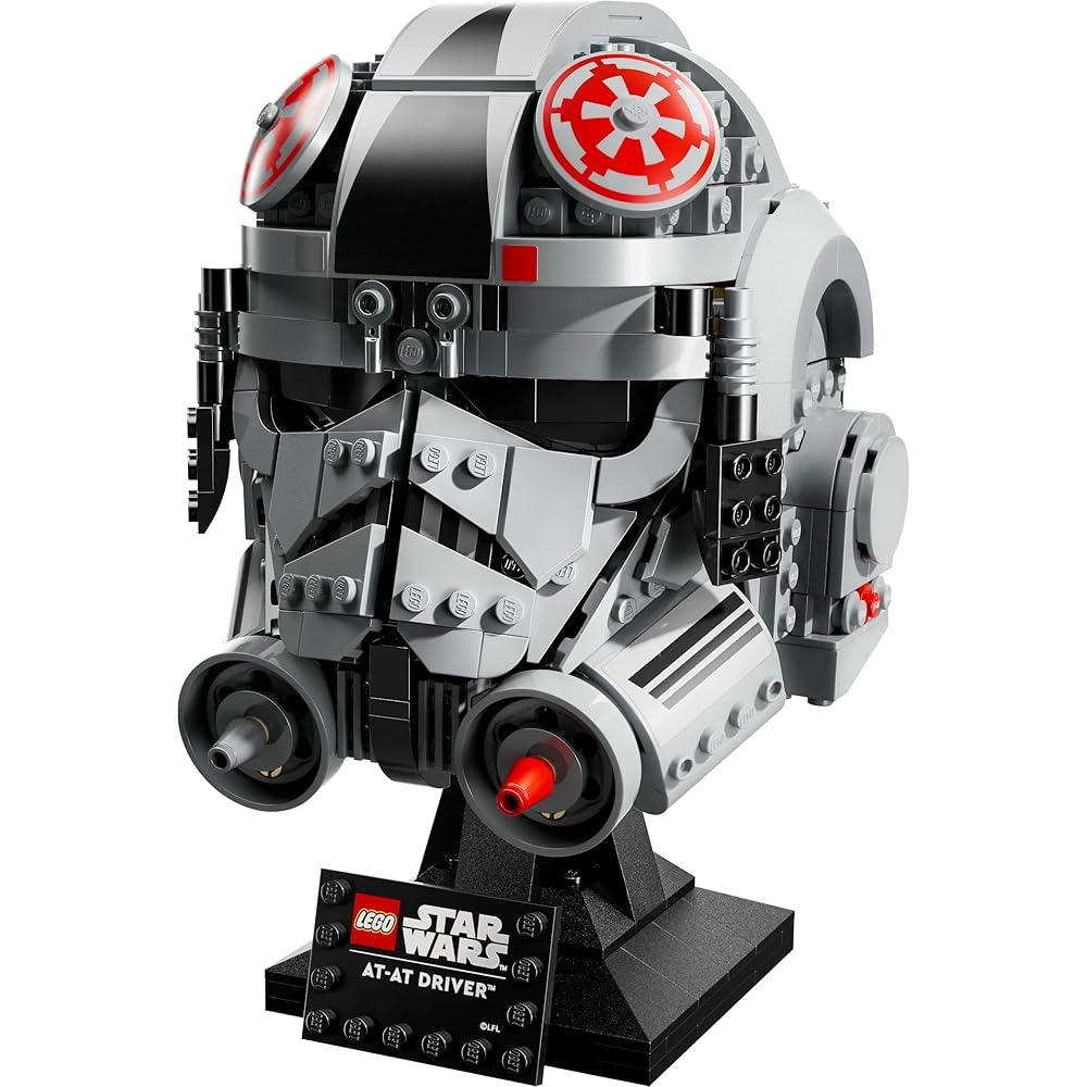 LEGO Star Wars AT-AT Driver Helmet Toy Building Block Set for Men and Women
