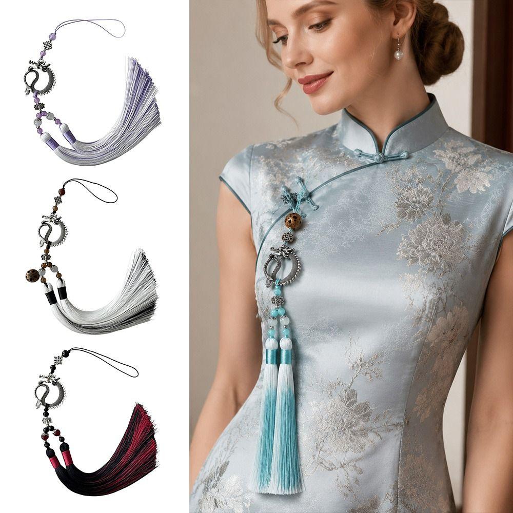 Drop Style Ancient Fan Pendant DIY Tassel Ornament Flute Pendant New Hanging Ornament