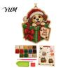 Handmade Christmas Stocking Stuffers Hanging Faux Pearl Art Kit for Adult, DIY Bead Fun Classroom Craft Rewards Painting Ornament, Holiday Set