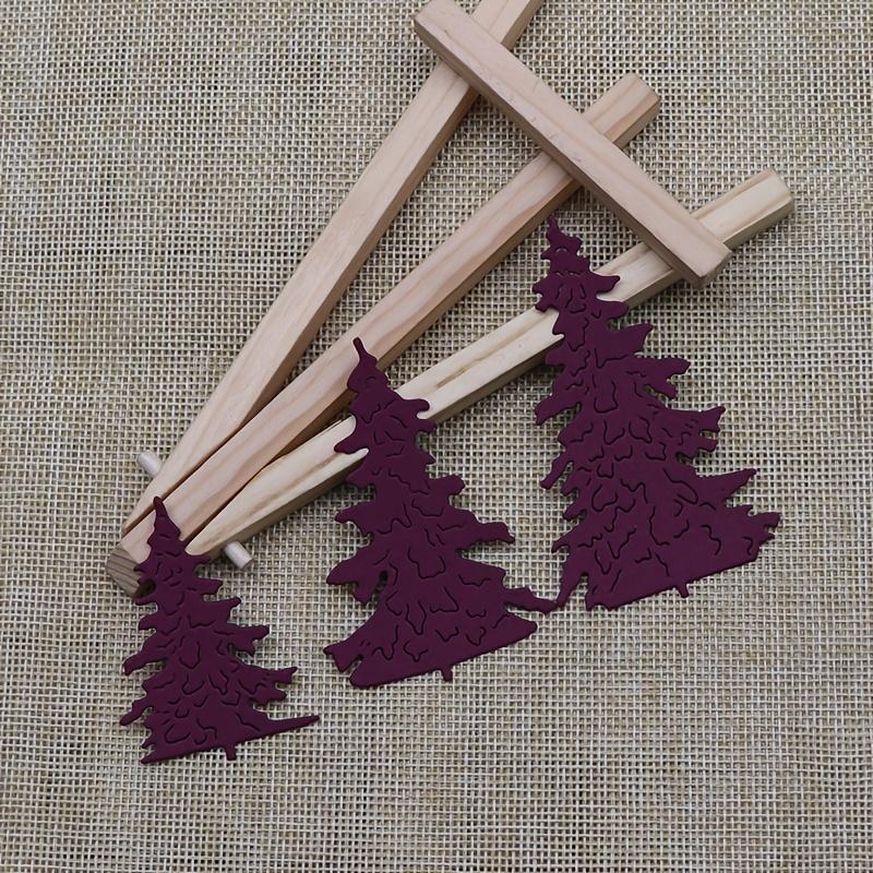 3pcs/set Christmas Tree Frame Metal Cutting Dies Scrapbooking Silvery Embossing Die Cut Stencil DIY Photo Album Card Making