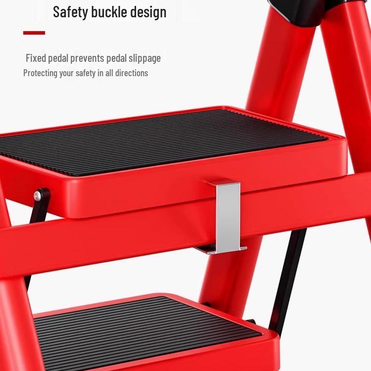 Portable Lightweight A-Frame Household Folding Ladder - Multifunctional & Compact Design