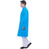 Manyavar Men's Blended Kurta & Pyjama Set, Blue - Medium (M301063-326)