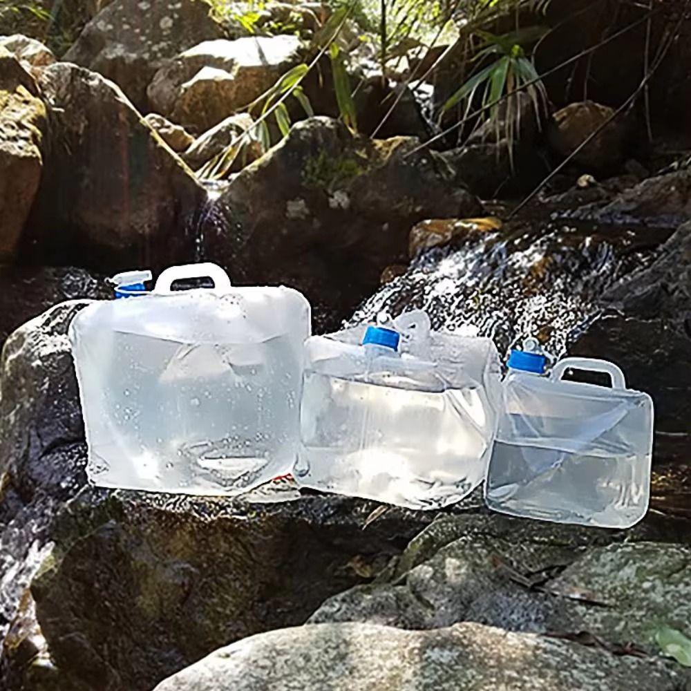 Large Capacity Folding Water Bag Leakproof Outdoor Water Container Foldable Water Canister Travel