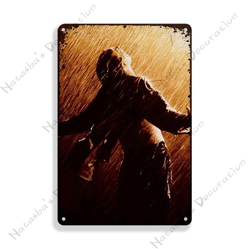 1994 American Movie The Shawshank Redemption Wall Plate Vintage Metal Plaque Metal Tin Sign Home Club Metal Signs Wall Decor