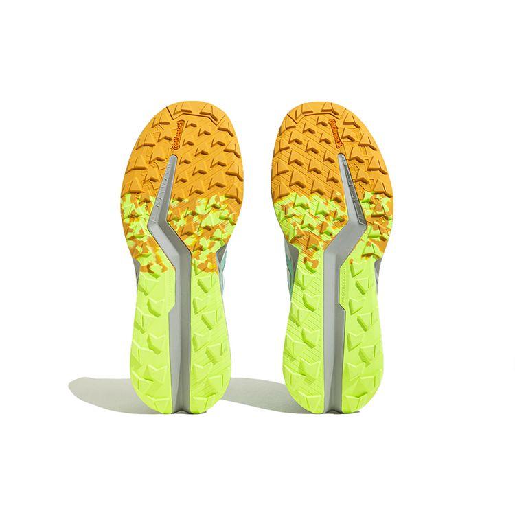 Adidas Terrex Soulstride Trail Leichte Mesh Rutschfeste Low-Top Trailrunning-Schuhe Damen Sneaker Blau Gelb IF5038