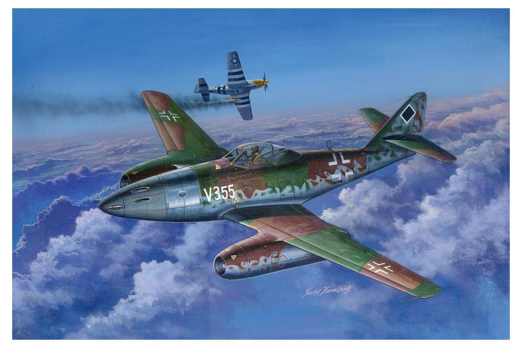 

Hobby Boss Aircraft Series Messerschmitt Plastic Model 1/48 Me262A-1a/U5