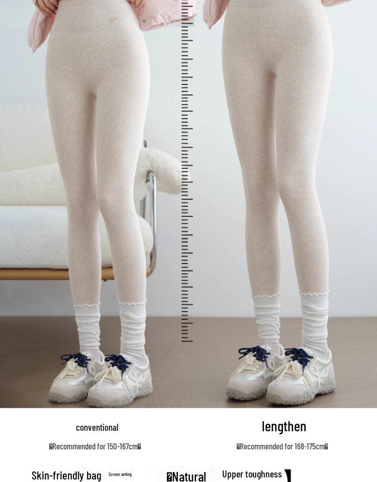 Korean Style High Waist Velvet Base Layer Pants for Women - Winter Slimming, Comfortable, Stretchy, and Non-Bulky.
