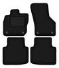 Dywaniki Samochodowe Welurowe Czarne Do: Skoda Superb IV  Kombi, Liftback (2023-)