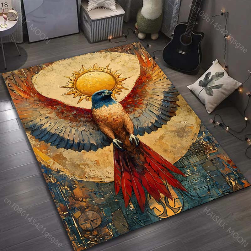

Multiple sizes Eagle, sun, wings, art Carpet for Living Room Bedroom Sofa Home Decor Rus Non-slip Floor Mat Luxury Gift 40cm x 60cm