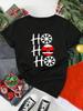 Unisex Christmas Santa Claus Printed T Shirt Christmas Xmas Cartoon Top Tshirt Harajuku Fashion New Year Tshirt Clothing