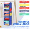 5/6 Layer Weekly Clothes Hanging Organizer Bag Foldable Closet Multi-function Shoe Cap Clothes Kids Toys Storage Shelves
