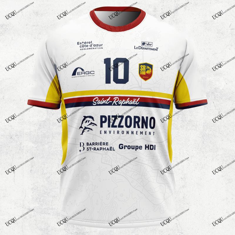 

Saint-Raphaël Var Handball 2026-27 New Arrival France 3D Printed Handball Jersey T-Shirt Adult KIDs Unisex Player KIT Special M