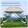 Portable Outdoor Mesh Gazebo: Large Sunshade Tent with Mosquito Net for Beach or Camping