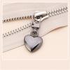 5PCS Sewing Zippers Puller Head Heart Shape Detachable Metal Zipper Slider Repair Kits for Bags Backpack Coat Zipper Pull Tab
