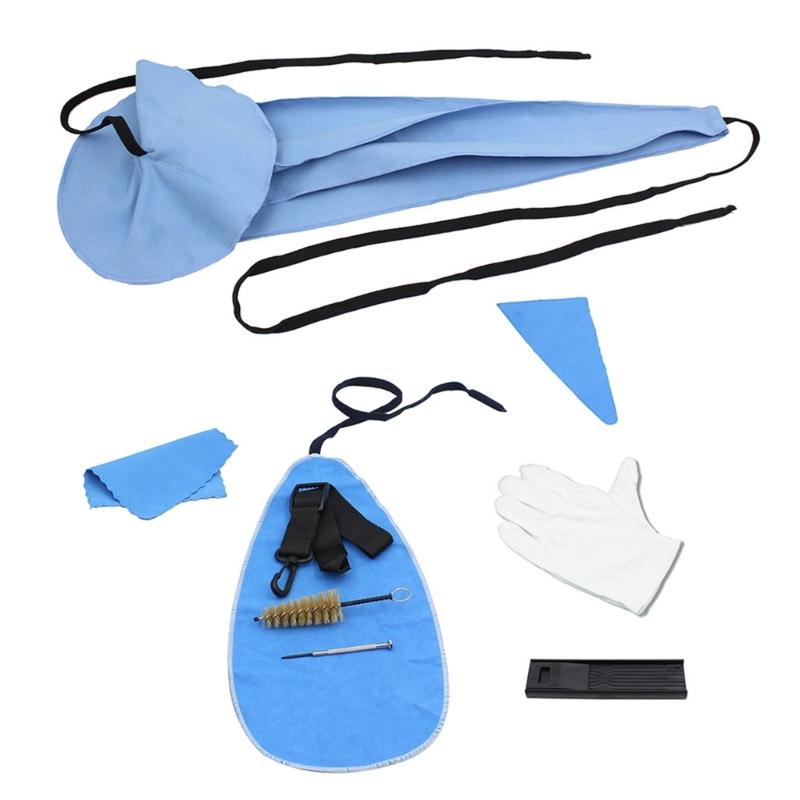 10pcs Instrument Maintenance Care Clean Cloth Cushion Reed Cases Screwdriver Kit Set for Saxophone Cleaning Maintenance