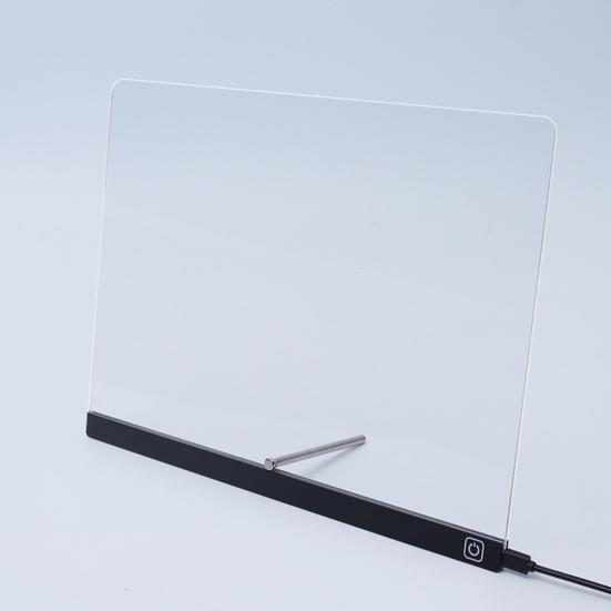 LED Note Board Rechargeable Acrylic Memo Pad Erasable Glowing Message Board To-do List Board Reusable Weekly