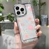 Phone Case For Iphone 17 16 Pro Max 15 14 13 12 11 Plus 16 17 Soft Cover Pink Flowers For Iphone Air Case Cover