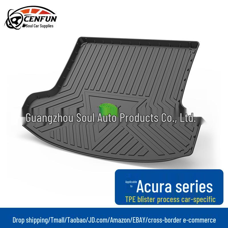 

Водонепроницаемый коврик в багажник для Acura RDX, TL, CDX, MDX, TLX-L – Защитник задней части, изготовленный на заказ 16-21 CDX (No Right Speaker)