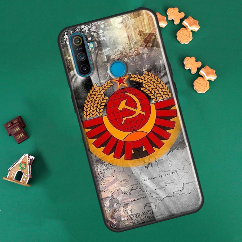 USSR Flag Soviet Union For OnePlus 9R 8T Nord2 9 10 Pro Case For OPPO Realme 9i 8i 8 Pro GT Neo 2 GT Master Cover